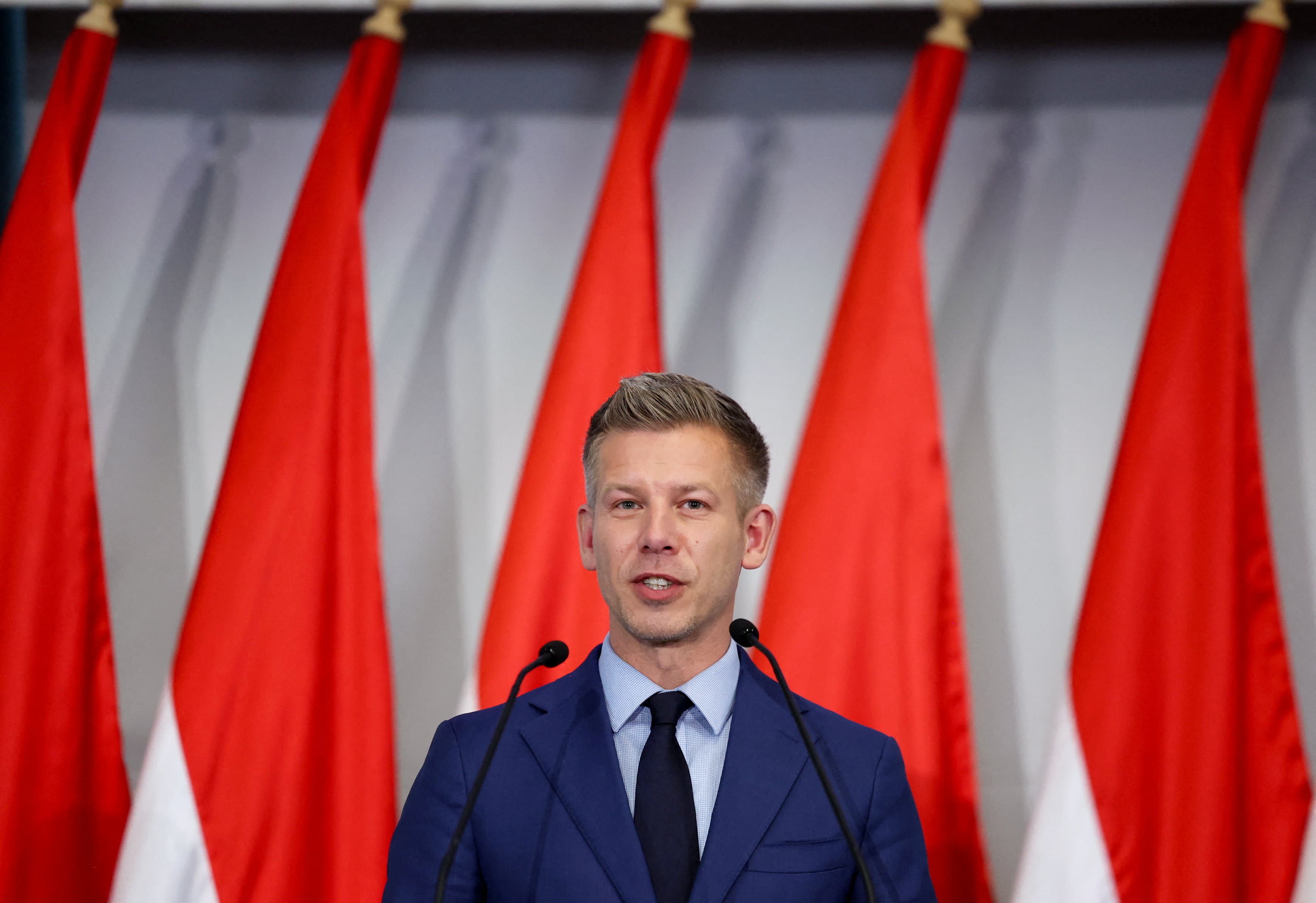 People linked to top Orban aide were blocked trying to send funds abroad, Hungary's Magyar says