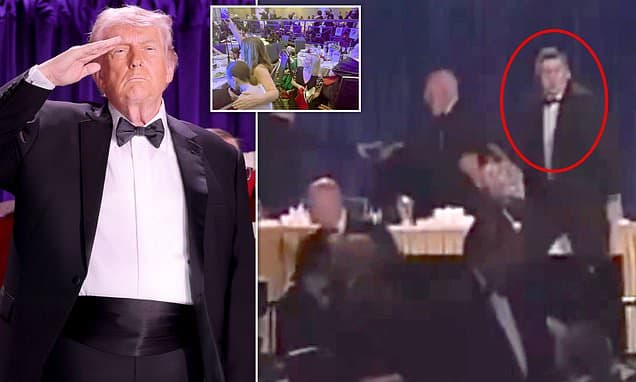 Man Hailed as Hero After Shielding Trump During Shots at Correspondents' Dinner
