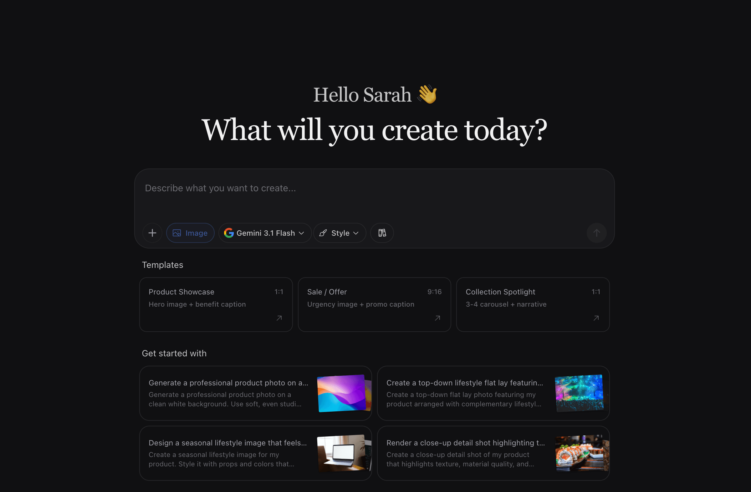 Mora AI chat creating social media content