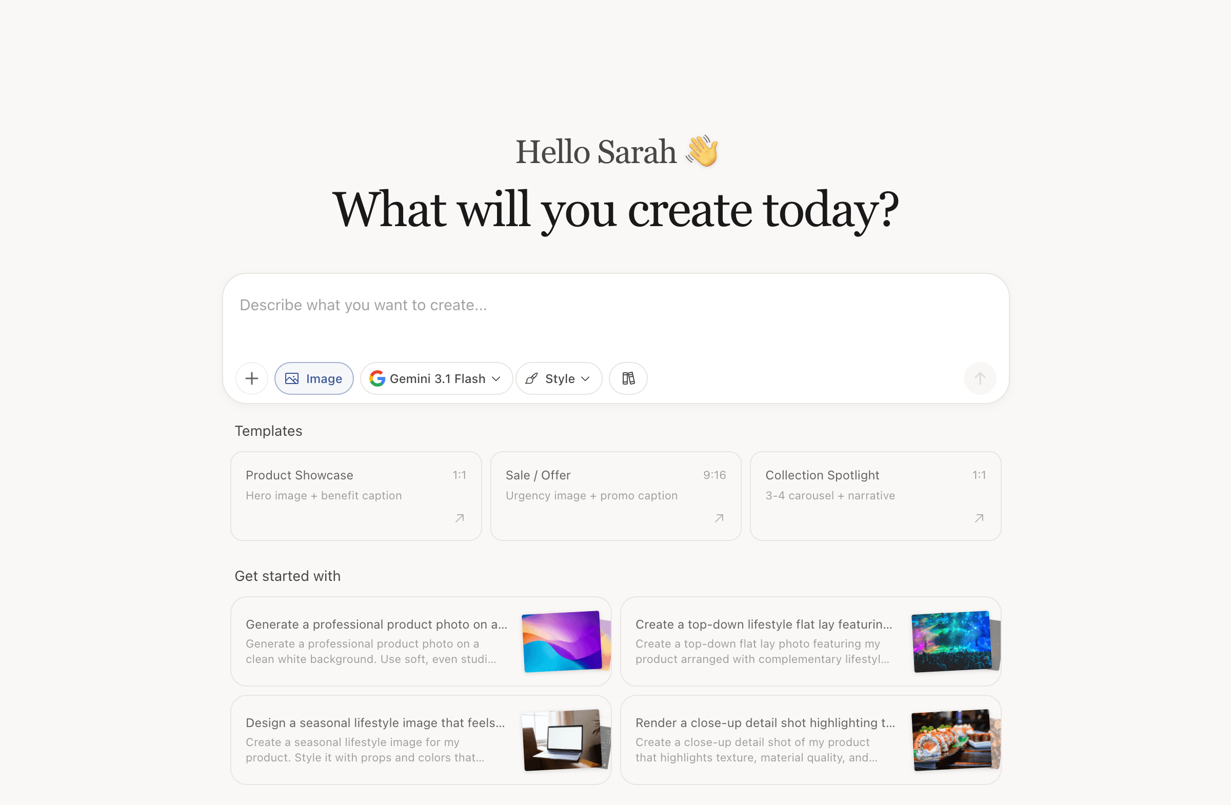 Mora AI chat creating social media content