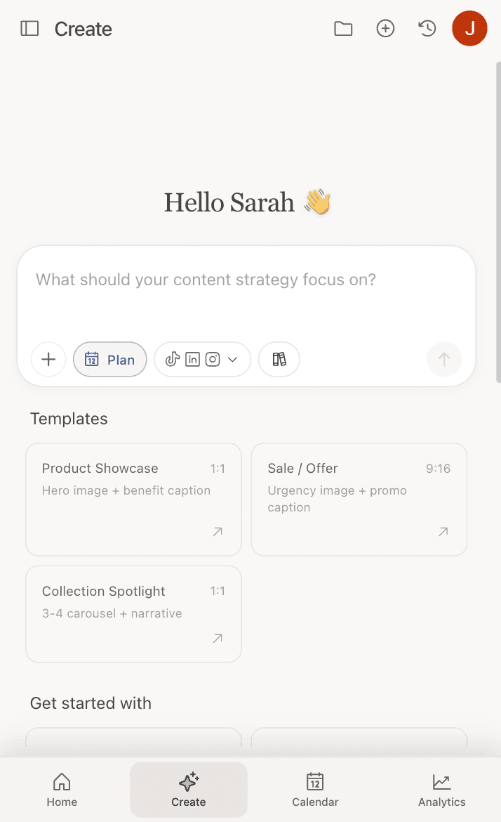 Mora AI chat creating social media content