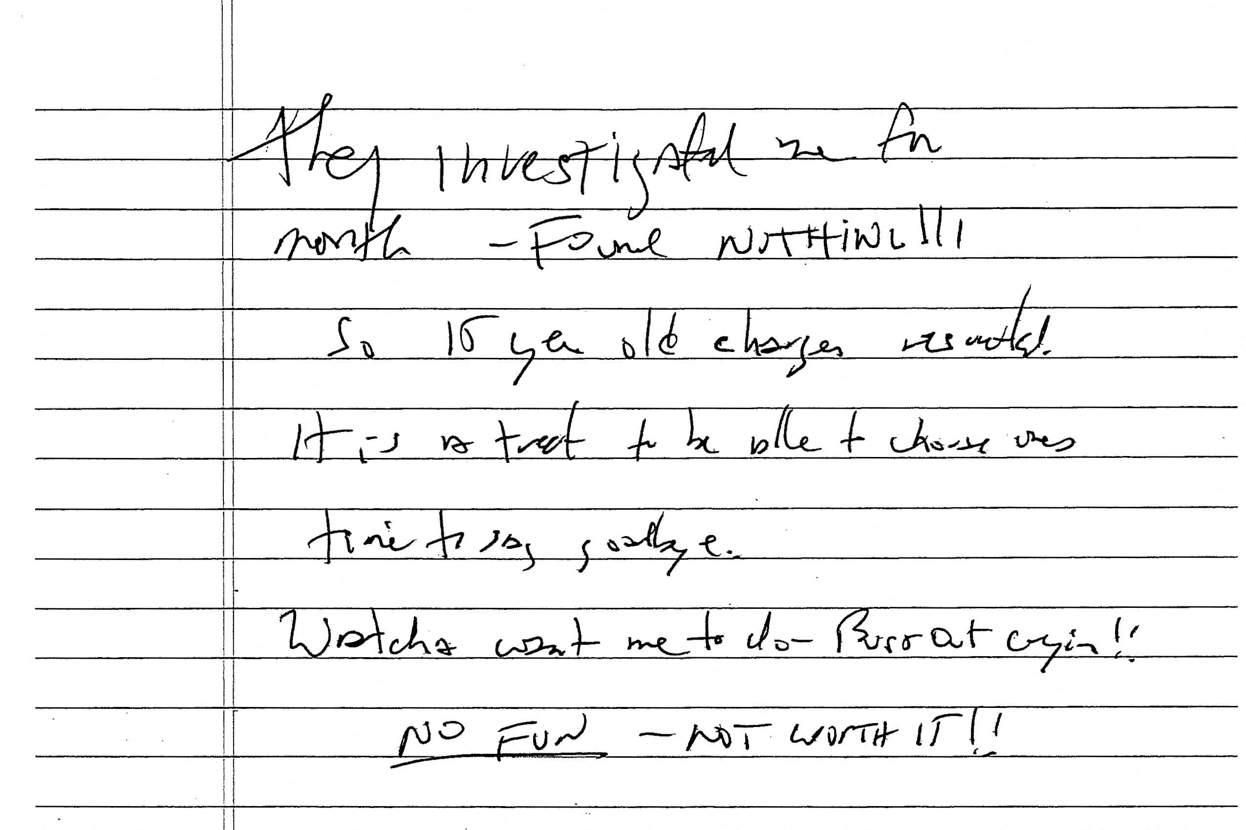 Judge Unseals Purported Jeffrey Epstein Suicide Note Found by Former Cellmate