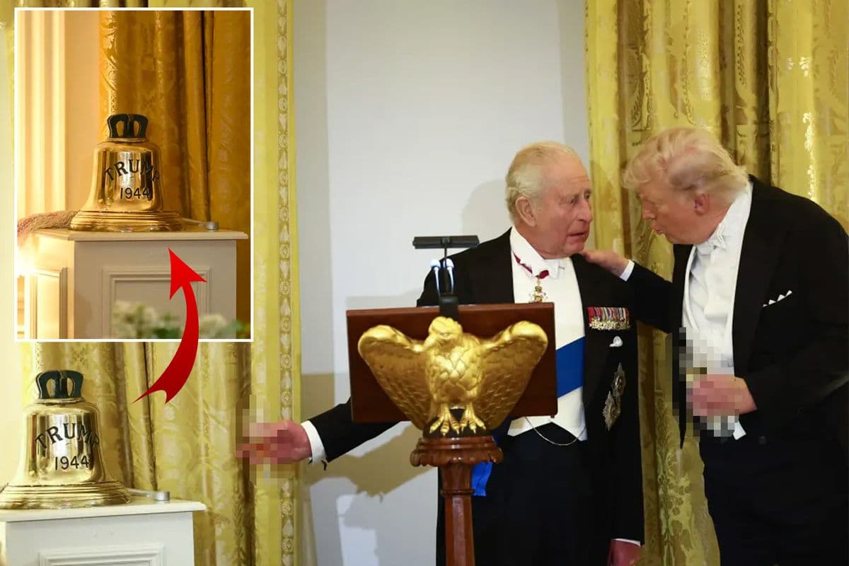 King Charles gifts historic submarine bell to Donald Trump
