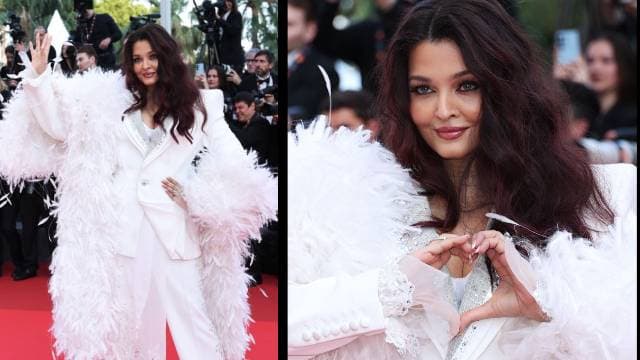 Aishwarya Rai ends Cannes on a high with dramatic white power suit