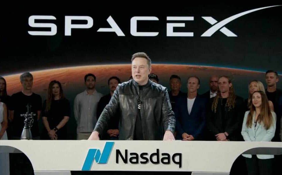 SpaceX shares drop below IPO price amid massive market selloff